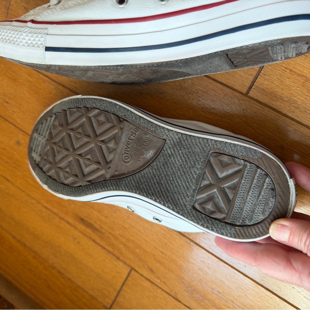 Convers All Star Low Top White Canvas Sneakers Women’s Size 8 Men’s Size 6 Shoes - Picture 11 of 12